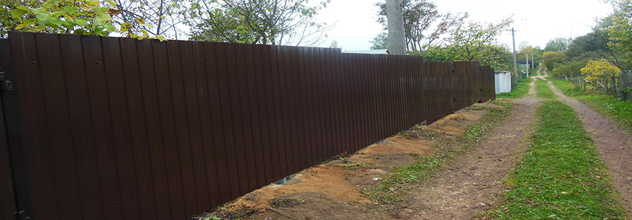 Забор из профлиста